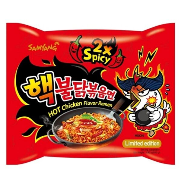 Samyang Buldak - 2x Spicy Hot Chicken Ramen Rot